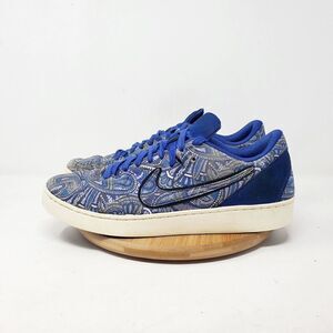 Nike Kobe 8 NSW Lifestyle Shoes Mens 9 Blue Paisley Lace Up Low Bandana Sneakers